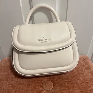White Kate Spade Puffy Crossbody
